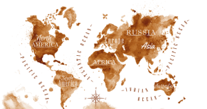 bản đồ cà phê thế giới