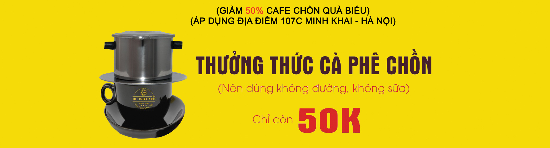 banner den cua hang cafe chon